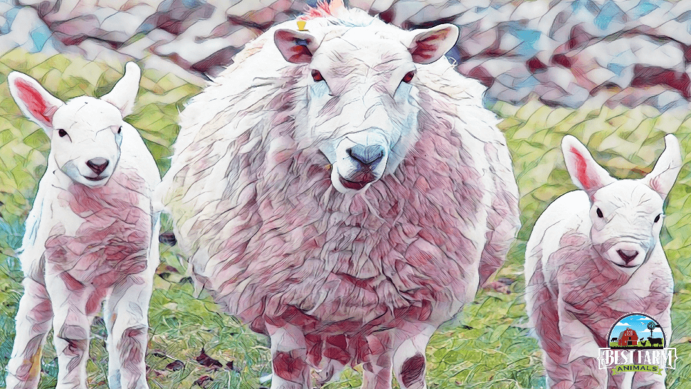 Cheviot Sheep are white sheep prized for their fiber (1)