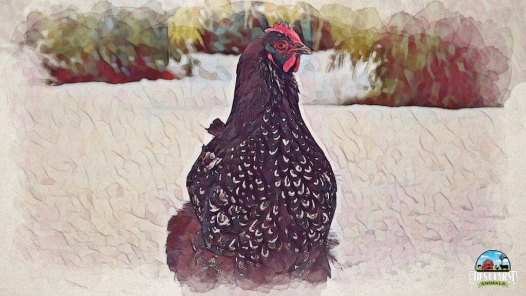 Chickens can tolerate cold weather well DLX2 PS