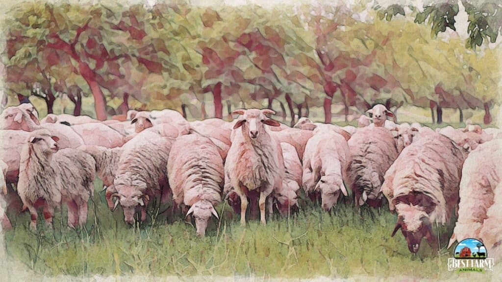 Sheep naturally flock and are social