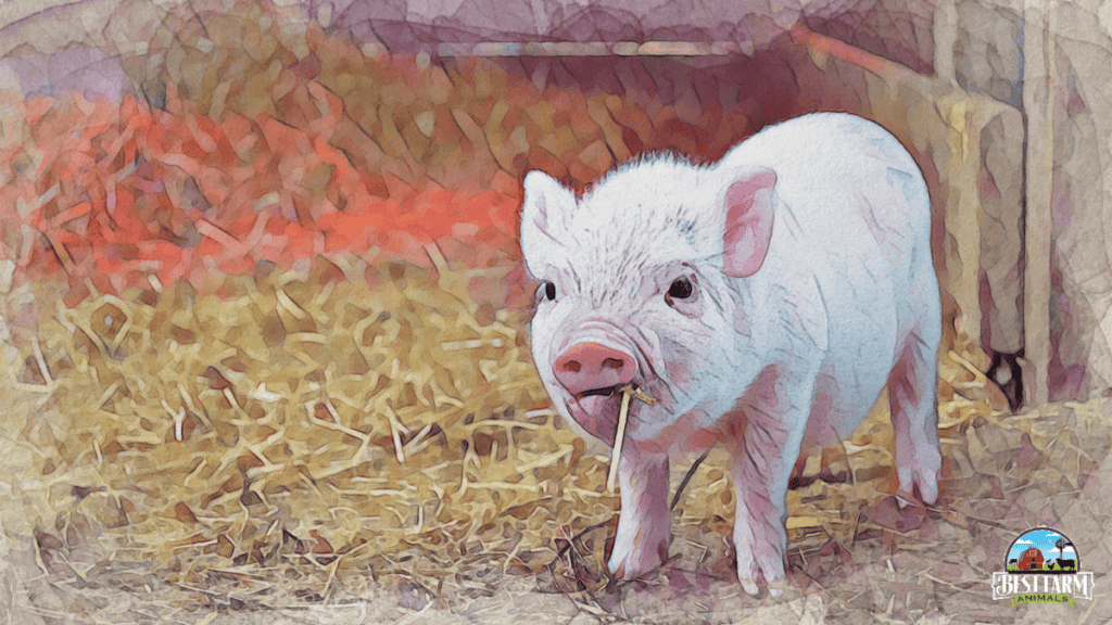 Pigs can make great pets at home because they are highly social and highly intelligent