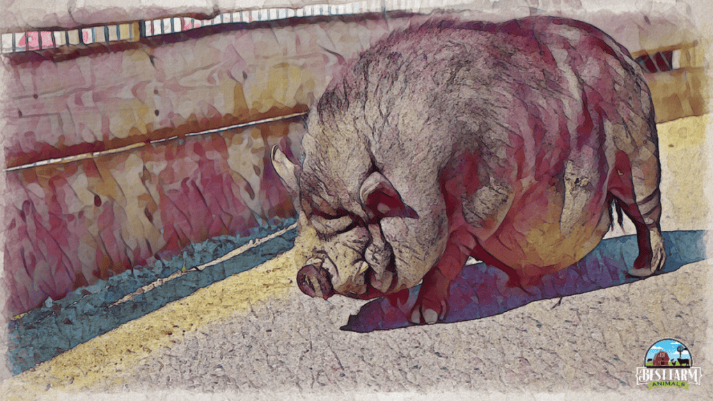 Take care of a potbelly pig