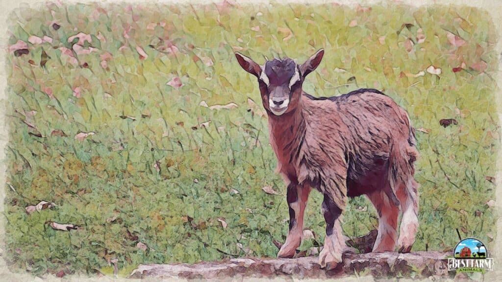 Baby goats may develop diarrhea during weaning DLX2 PS