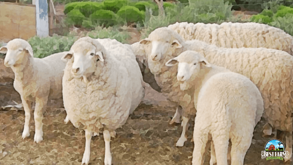 Rambouillet-Sheep-are-long-wool-sheep water1