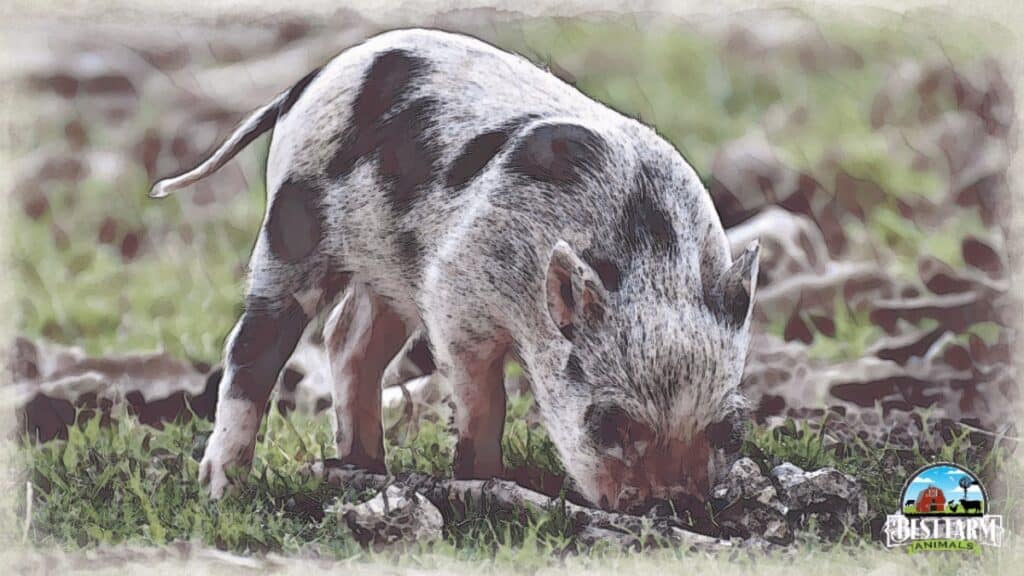 Pigs eat dirt to obtain minerals 