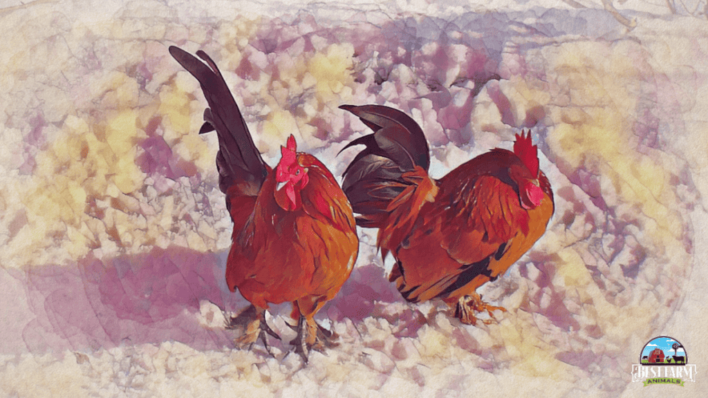 Rhode Island Red are one of the best cold weather dual-purpose chickens for cold weather