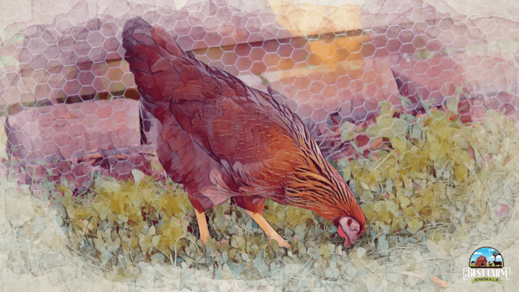 Welsummer chickens feature beautiful shades of red and black