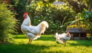 Brahma chicken in a spacious yard