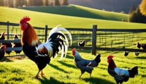 Pearl Star Leghorn Breed in chicken tractor