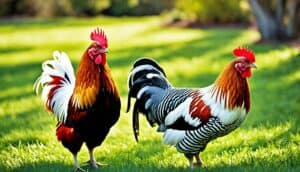 Yokohama and Phoenix chickens