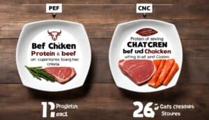 beef chicken protein analysis