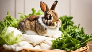 how to help a rabbit with a bloated stomach