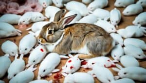rabbit died after giving birth
