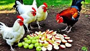 best way to feed apples to chickens