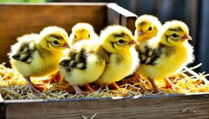 feeding squash to baby chicks