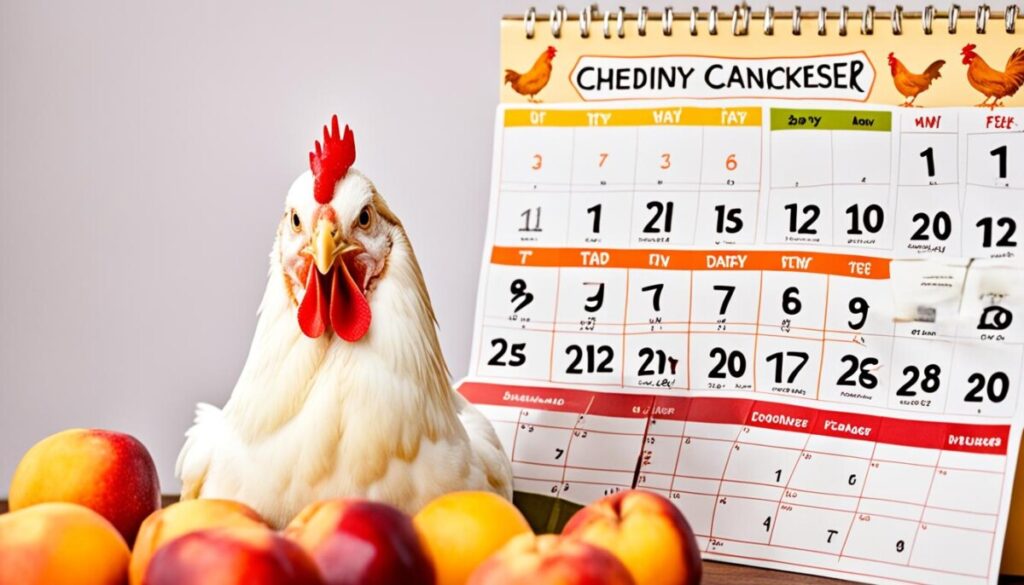 how often can chickens eat nectarines