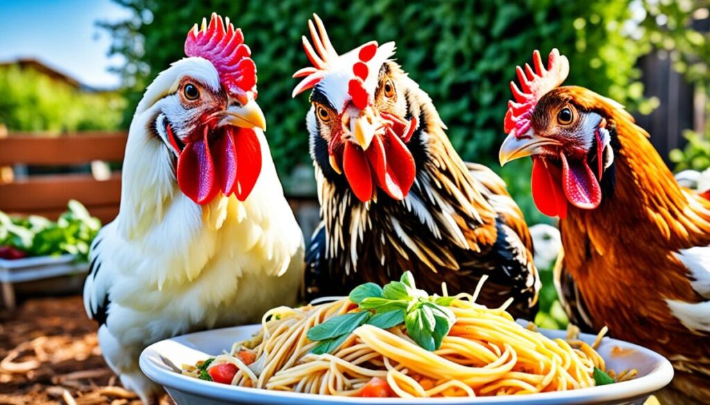 Pasta for chickens