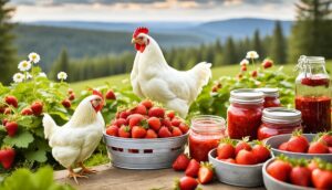 preserving strawberries for chickens